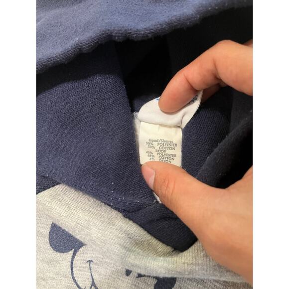 Disney Mickey Mouse 80s Vintage Navy Kids Hoodie - Picture 3 of 3